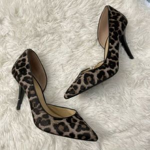 Michael Kors Nathalie Flex D'orsay Pumps Animal Print Real calf hair upp…
